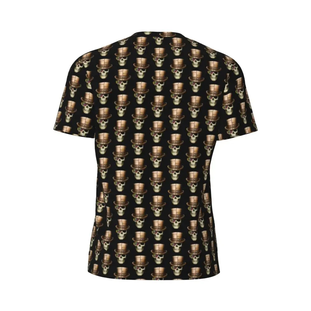 Gym T Shirt For Men Steampunk Design T-Shirts Fashion Wonderful Clockwork Vintage Summer Tees O Neck Streetwear Design Tops