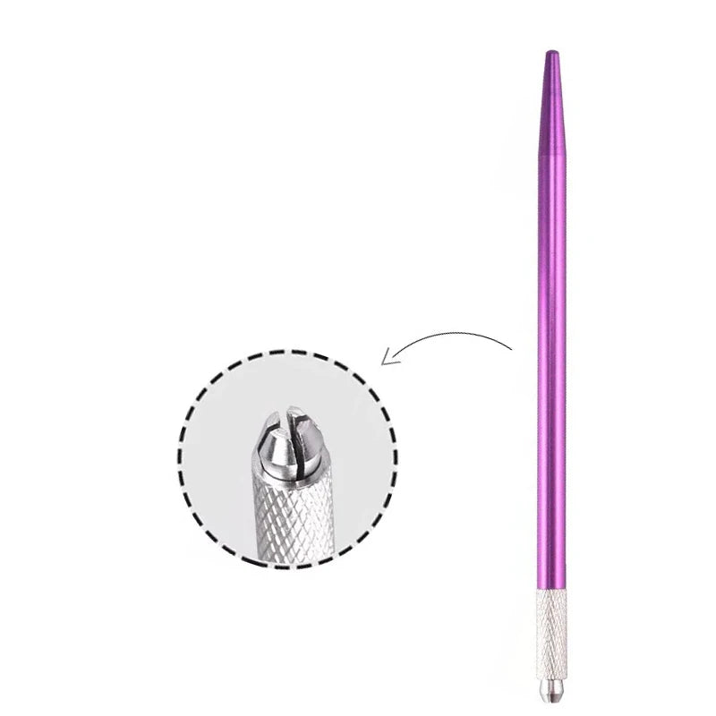 Microblading Pen Permanent Makeup Holder Fog Eyebrow Manual Micropigmentation Colors Machine Eyeliner Round Needles Tattoo - Sun Studio