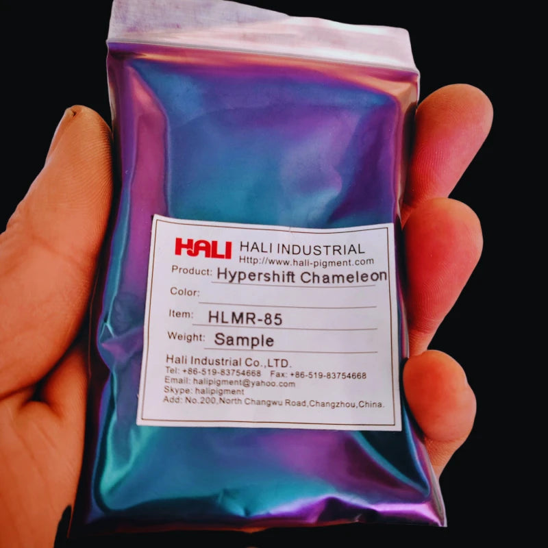 1G/Jar Super Chameleon Automotive Paint Pigment Powder Hypershift Chameleon Pigment Colorshift Blue/Red/Purple Item:HLMR-46