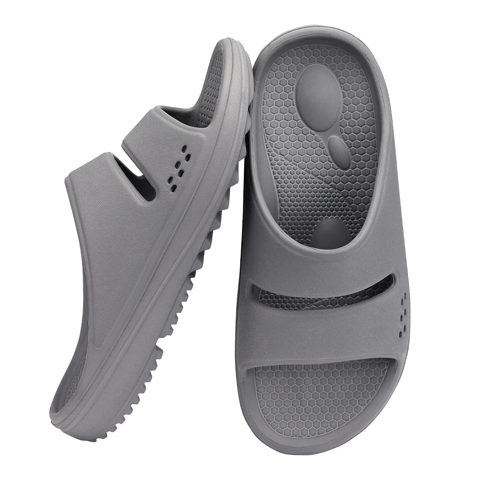 VESANBE Men Recovery Slides Women Arch Support Slides Summer Beach Sandals Light Orthotic Men Sandals Outdoor Breathable Sandals - Sun Studio