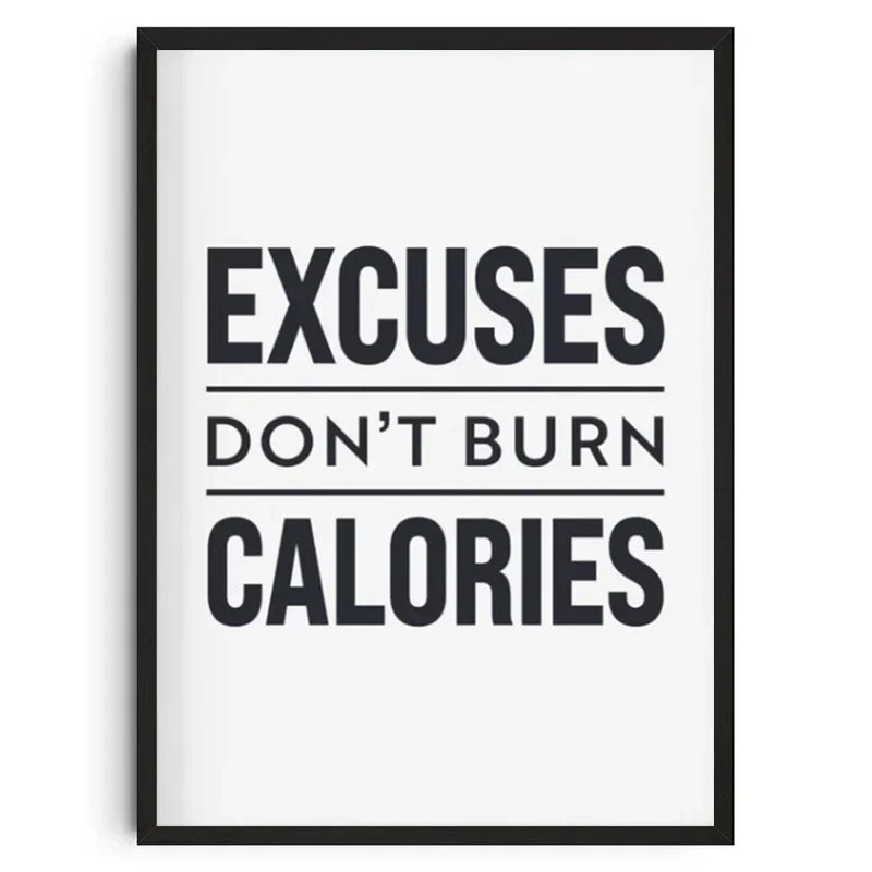Gym Wall Art Poster Gym Inspirational Poster Home Gym Wall Decoration Gym Slogan Canvas Printing Decorative Painting Frameless - Sun Studio