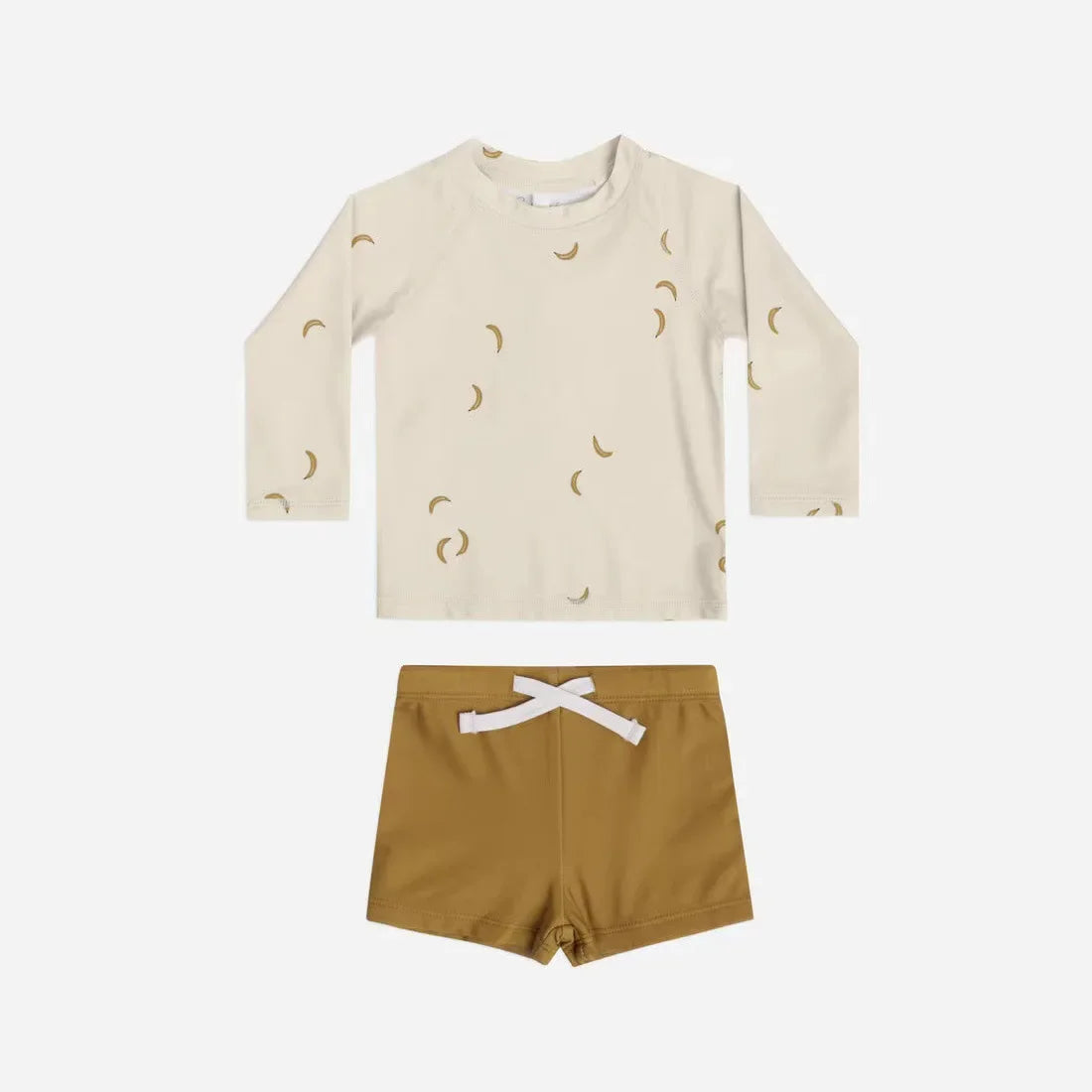 Korean Style Summer Baby Boy's Swimwear Sets Long Sleeve Round Collar Sunscreen Swimsuit+Swimming Trunks Seaside Vacation E6928 - Sun Studio