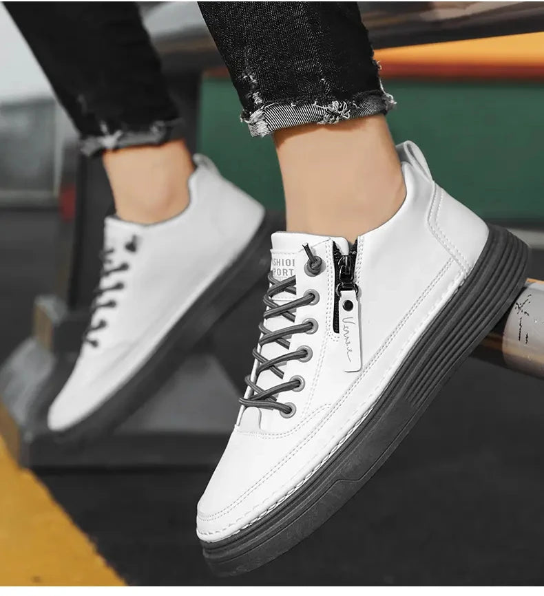 Sports Shoes Men's High-top Casual Shoes Platform Footboard Shoes Spring and Autumn Comfortable Fabrics Luxury Designer Shoes - Sun Studio