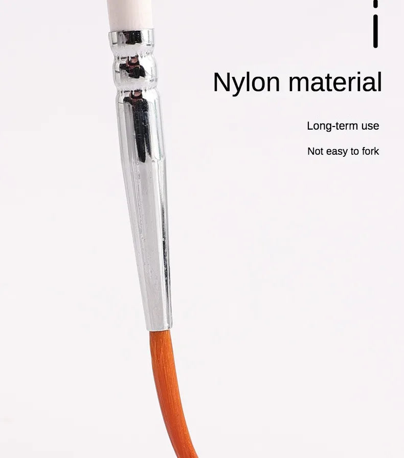Artist Paint Brush 6 Pcs Set Thin Pen Extra Long Fine Point Liner Tip #000#00#0#1#2#3, Scale Models Nail Acrylic Oil Watercolor - Sun Studio