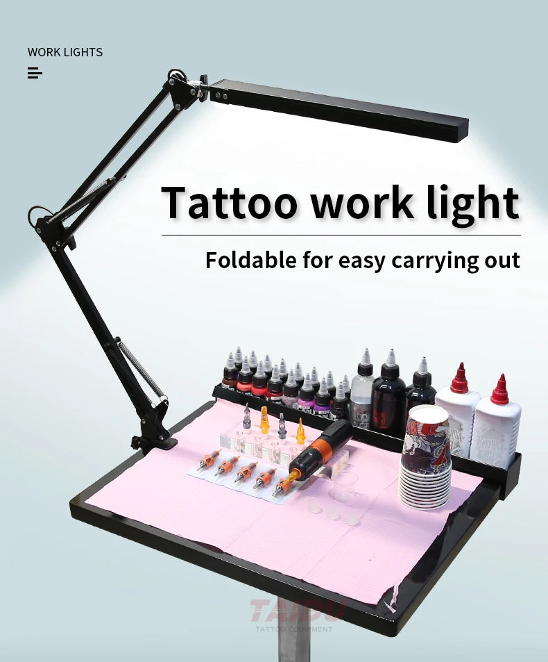 TAIDU Tattoo Adjustable angle Led Work Light 12W Steel with portable Tattoo Lighting clamp Led working lamp Tattoo Equipment - Sun Studio