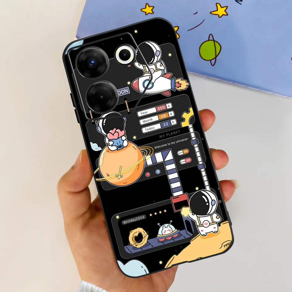 For Tecno Camon 20 Pro 5G Case 2023 Cute Love Heart Football Slim Cover Soft Silicone Funda For Tecno Camon20 Pro 5G CK8n Bumper - Sun Studio
