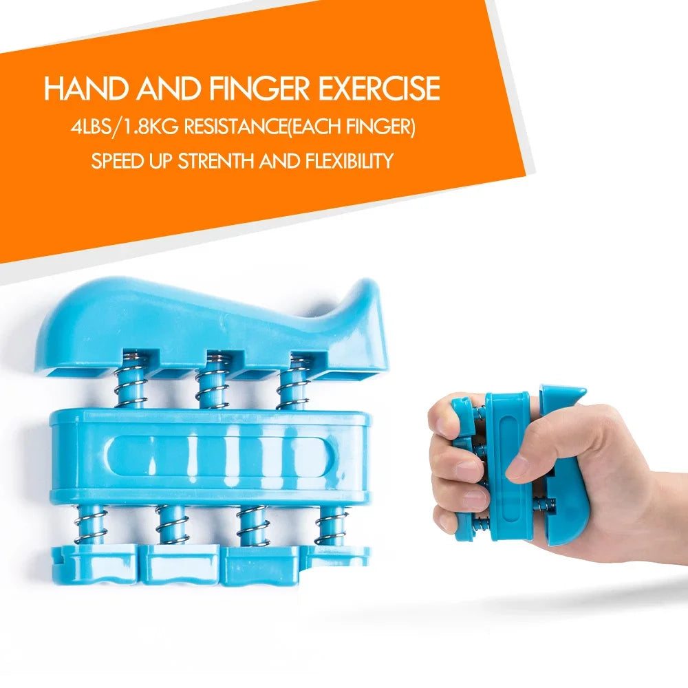 Gym Fitness Adjustable Count Hand Grip Set Finger Forearm Strength Muscle Recovery  Gripper Exerciser Trainer Ball Decompression - Sun Studio