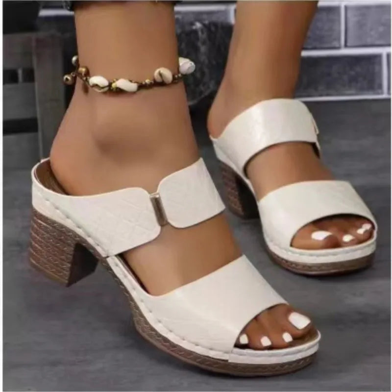 Summer Sandals Shoes Women Elegant Sandals Woman Slides Women Shoe Wedge Shoes Woman Breathable Footwear Female Slippers Woman - Sun Studio