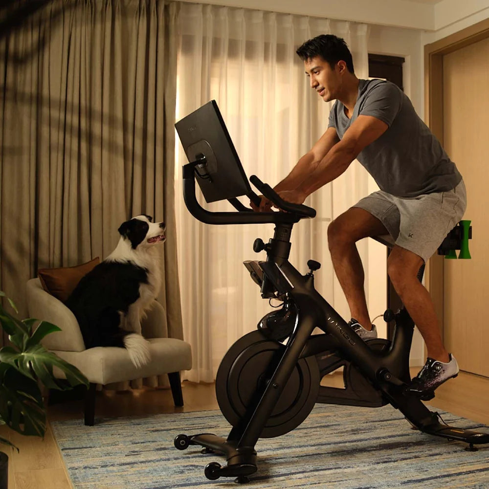 Home Gym Indoor Trainer Bike Stationary Indoor Cycling Spin Workout Bike Durable Metal Material for Home Use - Sun Studio