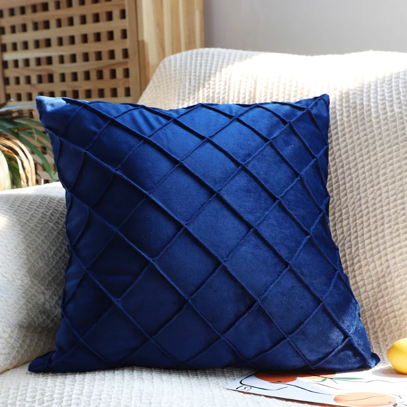 Multi-Color Velvet Cushion Cover For Sofa Living Room Soft Pillowcase Nordic Style Modern Home Decor Zipper Fundas De Cojines - Sun Studio