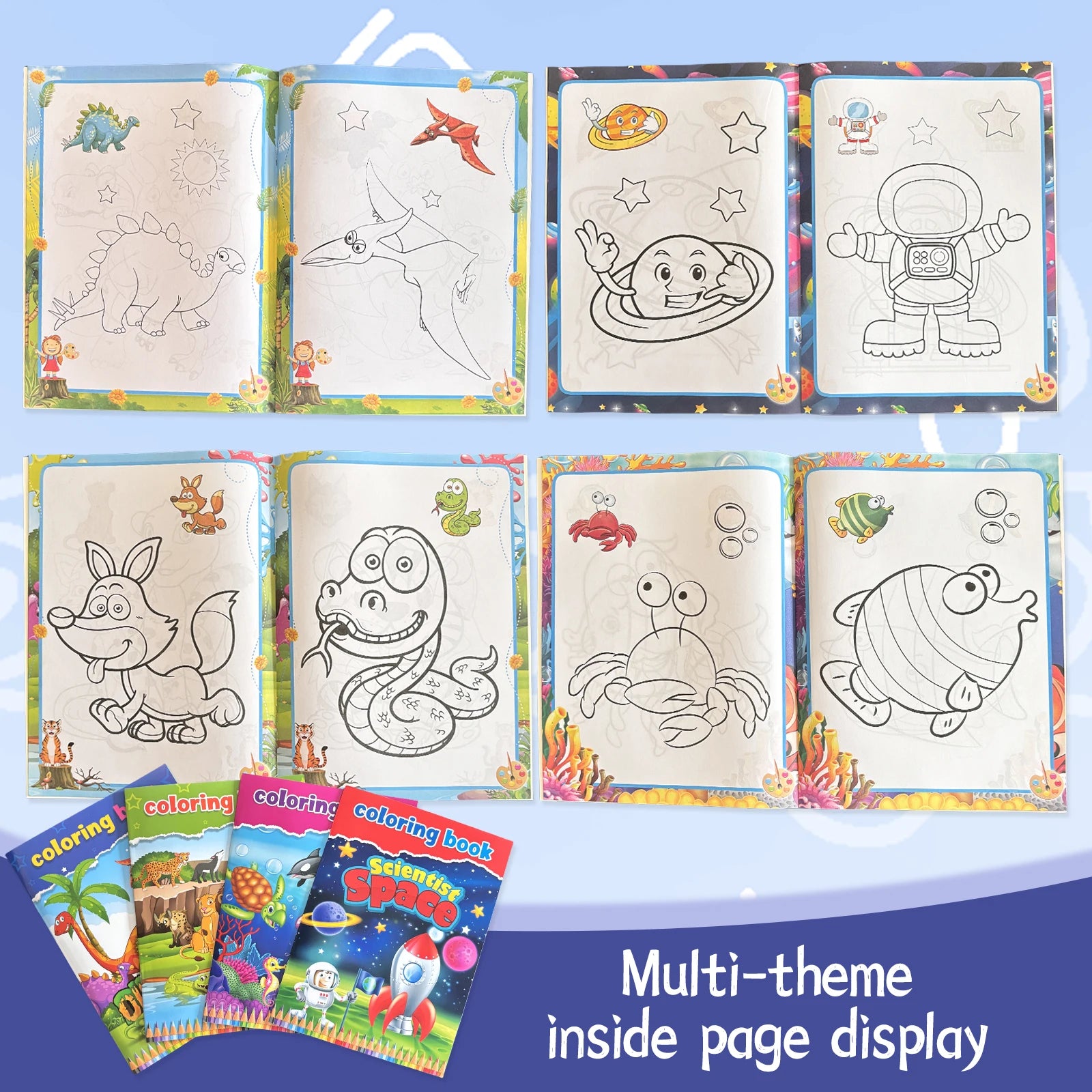 Children's Drawing Book Coloring Drawing Book Color Filling Graffiti Picture Book Painting Educational Toy Gift Concentration - Sun Studio