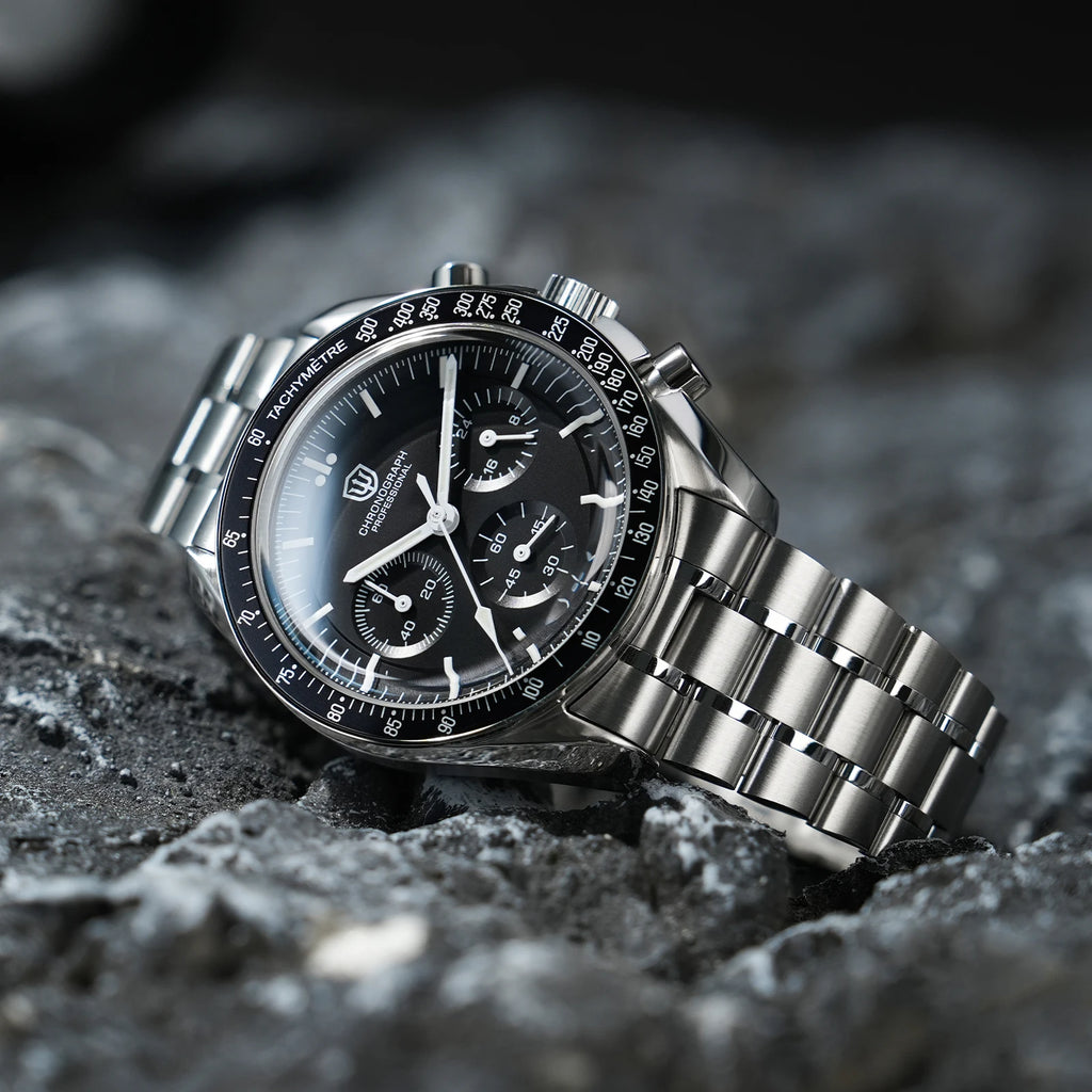 Watchdives WD1863 Sports Chronograph Watch VK63 Sweep Mechanical Quartz Watches Bubble Sapphire Mirror Waterproof 100M Men Watch - Sun Studio