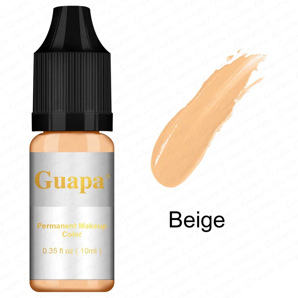 10ML Tattoo Ink Mikropigment Lippen Augenbrauen Permanente Makeup Pigment Tattoo Zubehör für Tattoo Augenbrauen Eyeliner Lippen