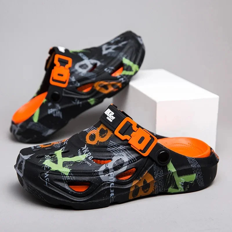 Men's Summer Outdoor Sporty Thick-Heeled Sandals Big Size 46 Head-To-Toe Dual-Purpose Beach Shoes Comfortable Wearing Experience - Sun Studio