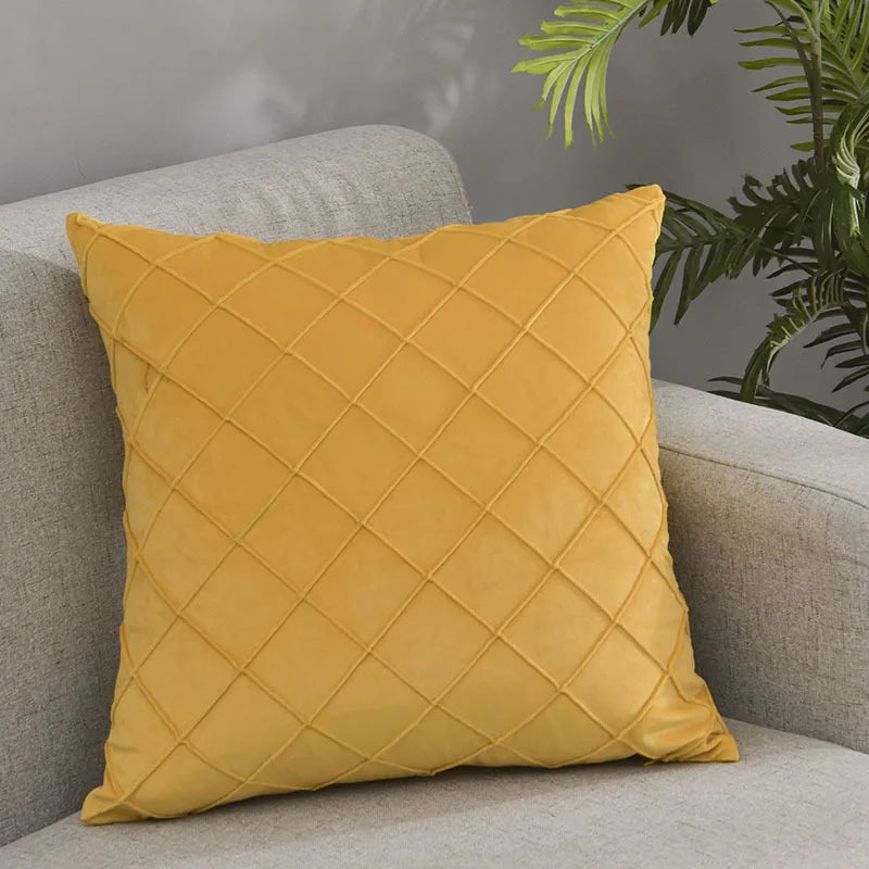 Multi-Color Velvet Cushion Cover For Sofa Living Room Soft Pillowcase Nordic Style Modern Home Decor Zipper Fundas De Cojines - Sun Studio