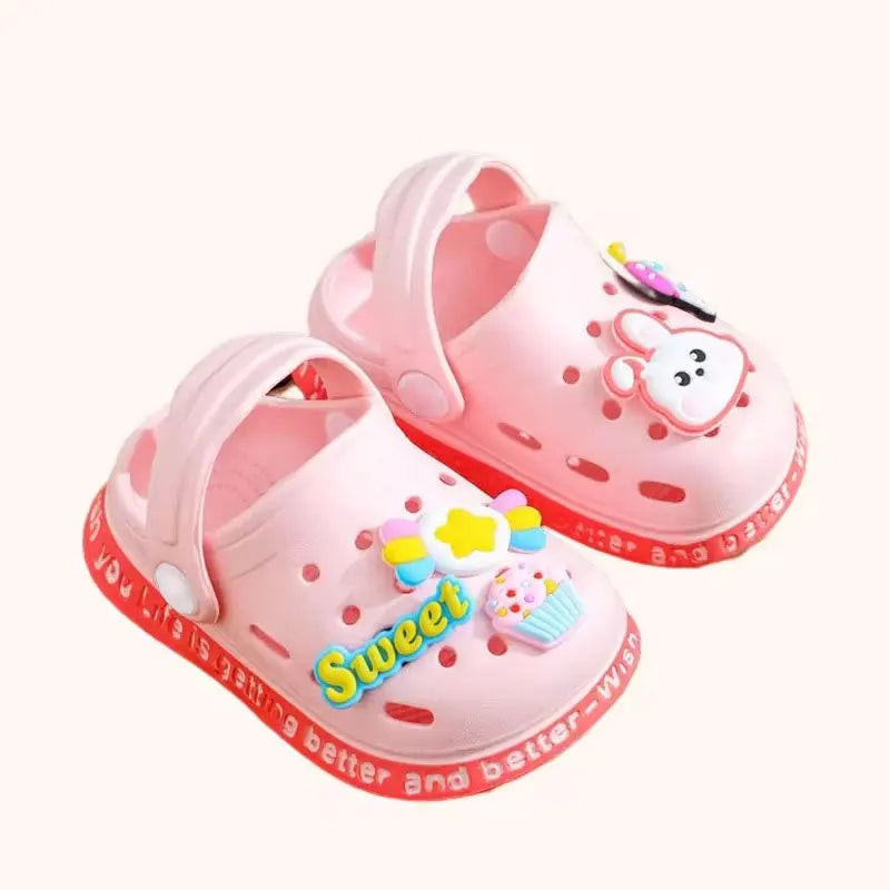Summer Kids ShoesSandals Hole Children's Shoes Slippers Soft Anti-Skid Cartoon Design Hole Baby Shoes Sandy Beach For Boys Girls - Sun Studio