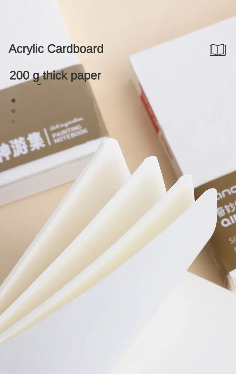 Multiple Specificacations WaterColor Sketchbook 58 Sheet Thickening 200g Drawing Notebook for Drawing Painting Book Art Supplies - Sun Studio