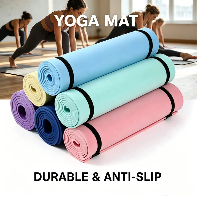 448C Nonslip Exercise Fitness Pilates Mat Exercise Body Building Blanket Sports Fitness Mat Gymnastics Mat Fitness Equipment - Sun Studio