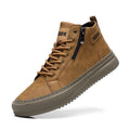 Men's Shoes, New Fashion Casual Shoes, Trendy Lace-Up Lightweight Mid-Top Trendy Shoes, Soft Sole, Soft Surface, Business Shoes, Men's Driving Shoes - Sun Studio