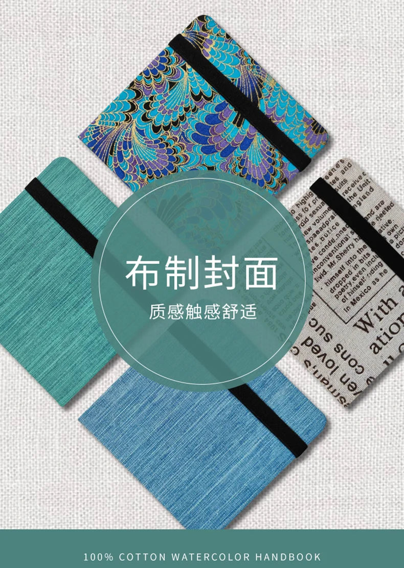 POTENTATE Watercolor 100% Cotton Paper Pad 24 Sheets10x10cm/9x14cm/13x19cm Artists Beginners Watercolor Sketchbook Drawing Paper - Sun Studio