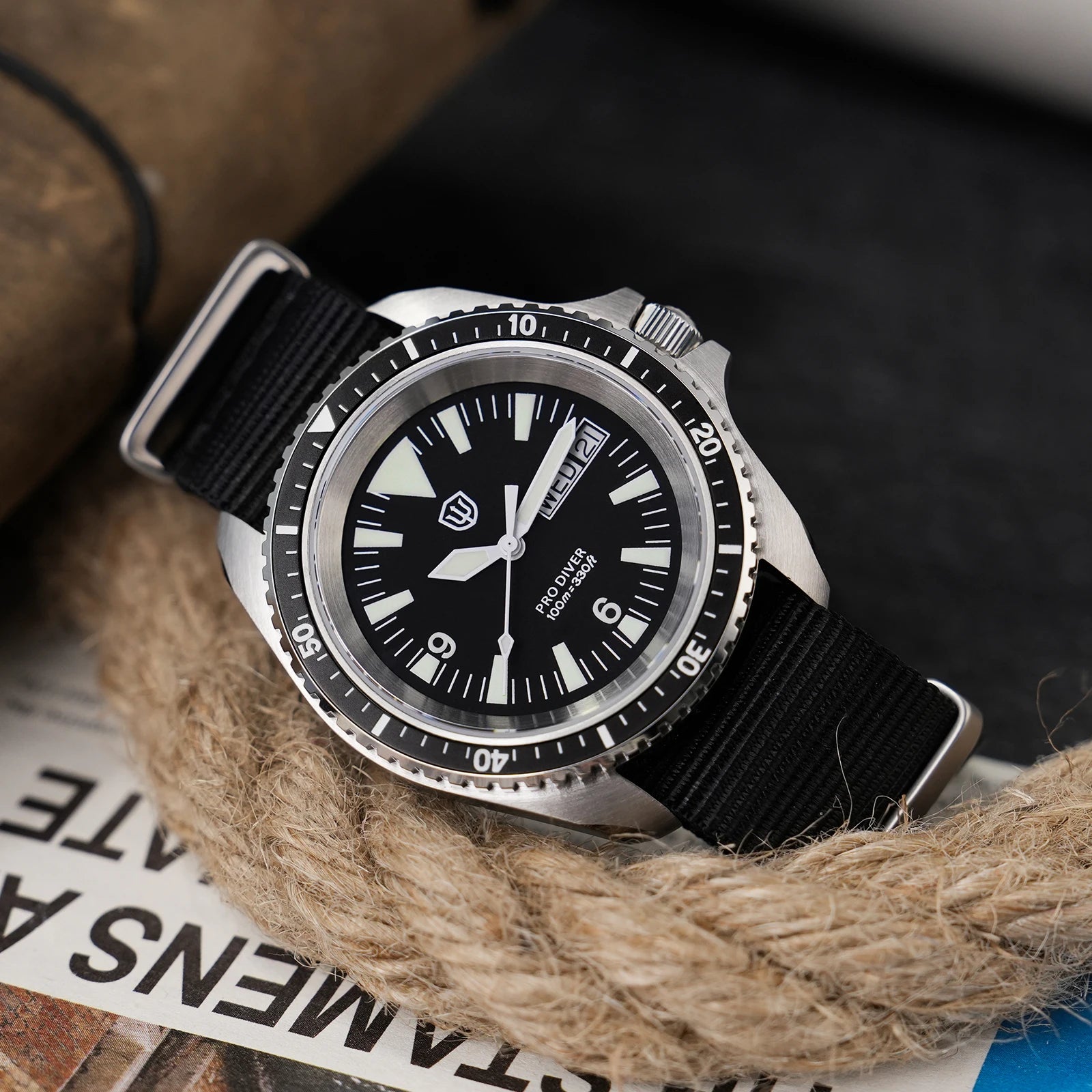 Watchdives WD1980 V3 Luxury Watch VH31 Scanning Quartz Movement AR Coating Sapphire Glass 10Bar Waterproof Men's Watches - Sun Studio