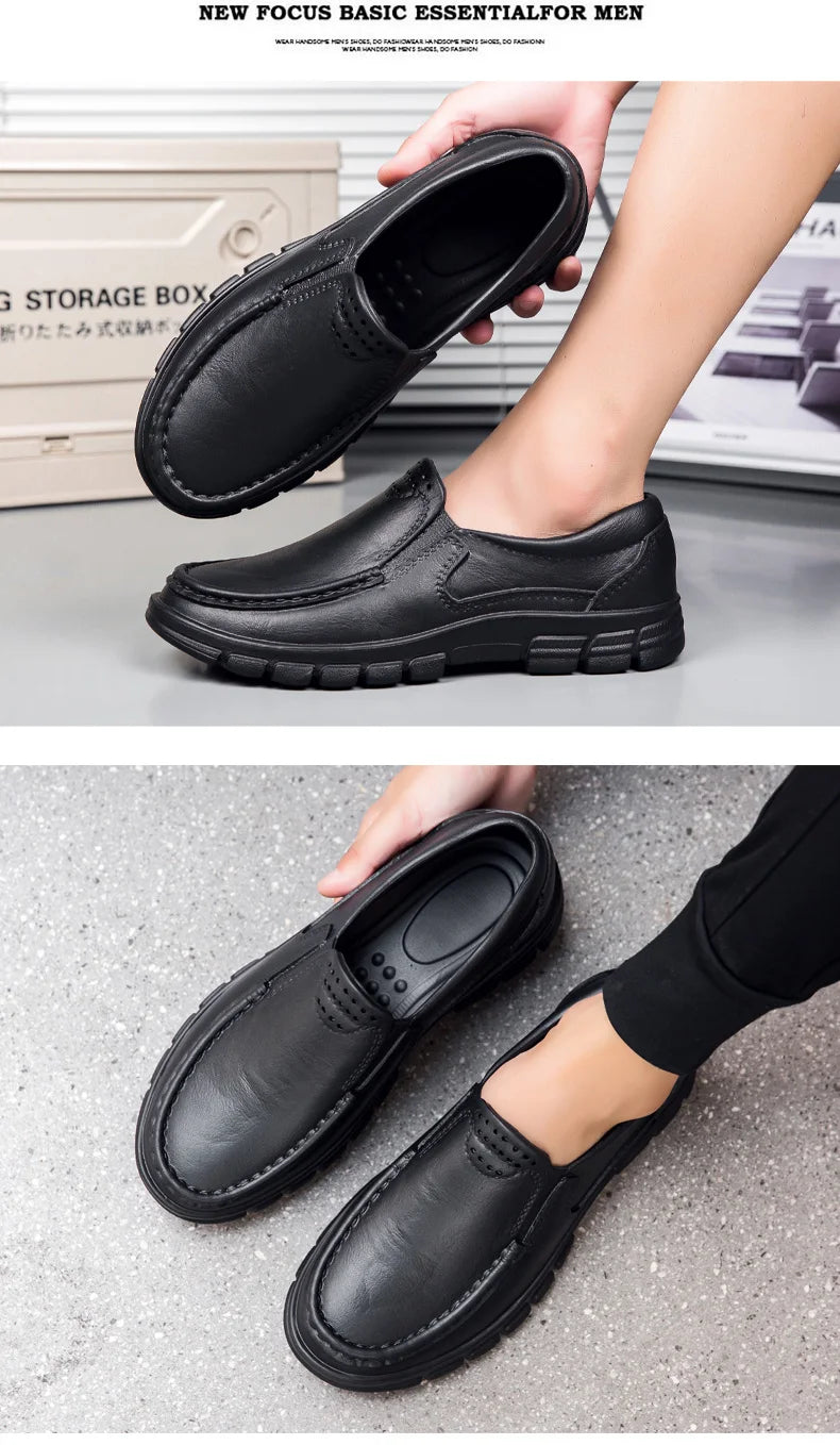 Jumpmore Men's Slip-on Driving Shoes Non-slip Chef's Shoes Size 39-48 - Sun Studio