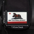 New California Republic Flag Patch Tactical Morale Badge Print Hook&Loop Military Backpack Clothing Decorative Sticker Armband - Sun Studio