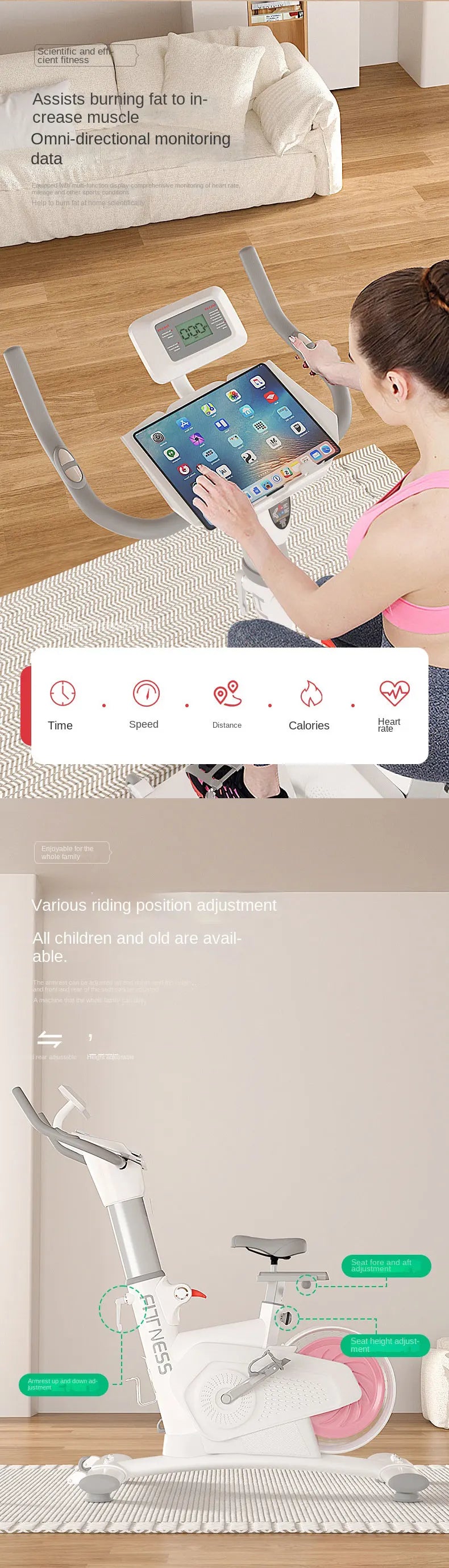 Indoor Cycling Fitness Equipment Mute Fat Burning Spinning Bikes With Commercial Dynamic Car Magnetic Control - Sun Studio