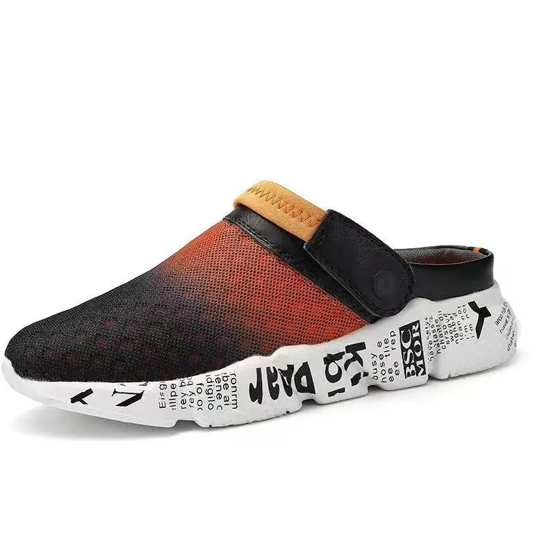Plus Size 36-46 Mens Sandals Summer Garden Shoes Mesh Slippers Soft Bottom Beach Clogs Womens Slip-On Solid Breathable Zapatos 3 - Sun Studio