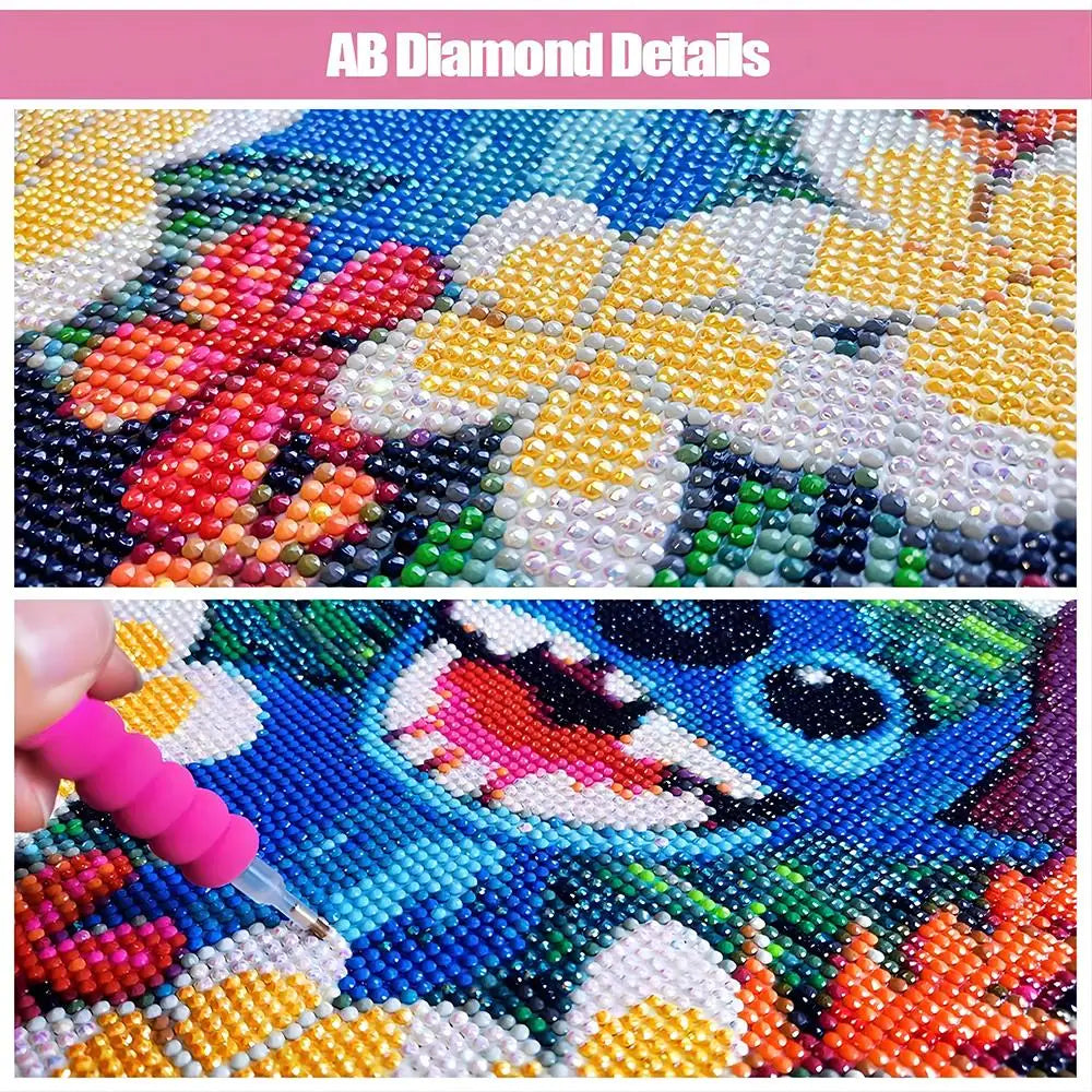 Fairy Dust AB Cartoon Grandpa and Grandma 5D DIY Diamond Painting Cross Stitch Art Mosaic Full Embroidery Home Decor Kids Gift - Sun Studio