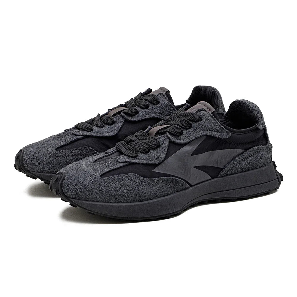 Maden Frühling Vintage Dicksohlige Patchwork Schwarze Sneakers Freizeit Atmungsaktive Jogging Schuhe Niedrig geschnitten Schnürsportliche Sommerschuhe