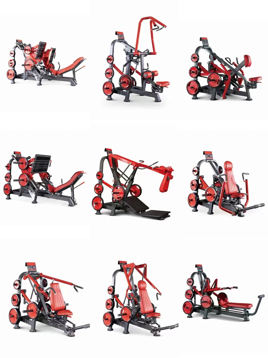 Gym strength equipment Chest pushing and high back training  and lying posture device commercial multi-functional leg flexion - Sun Studio
