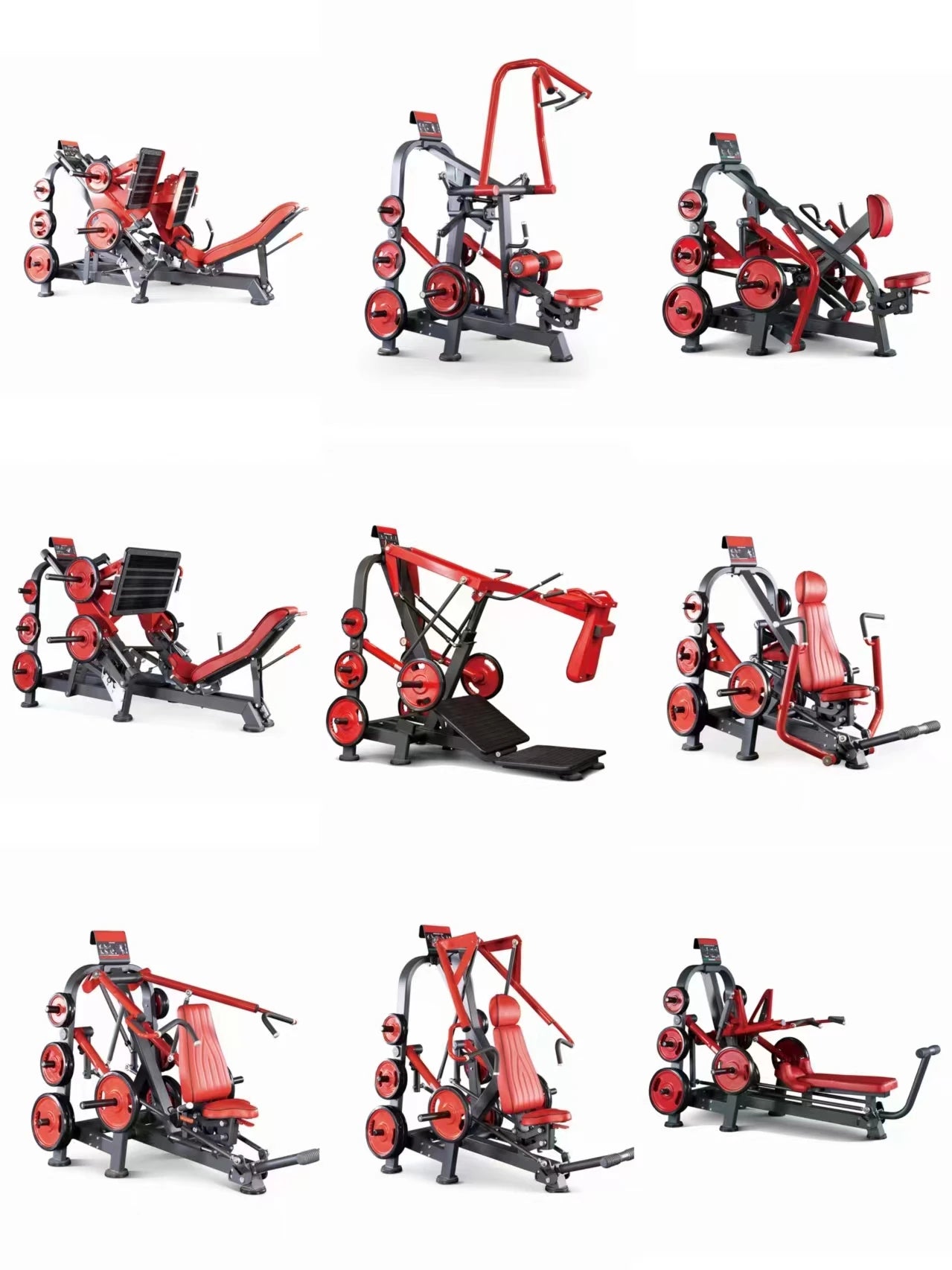 Gym strength equipment Chest pushing and high back training  and lying posture device commercial multi-functional leg flexion - Sun Studio