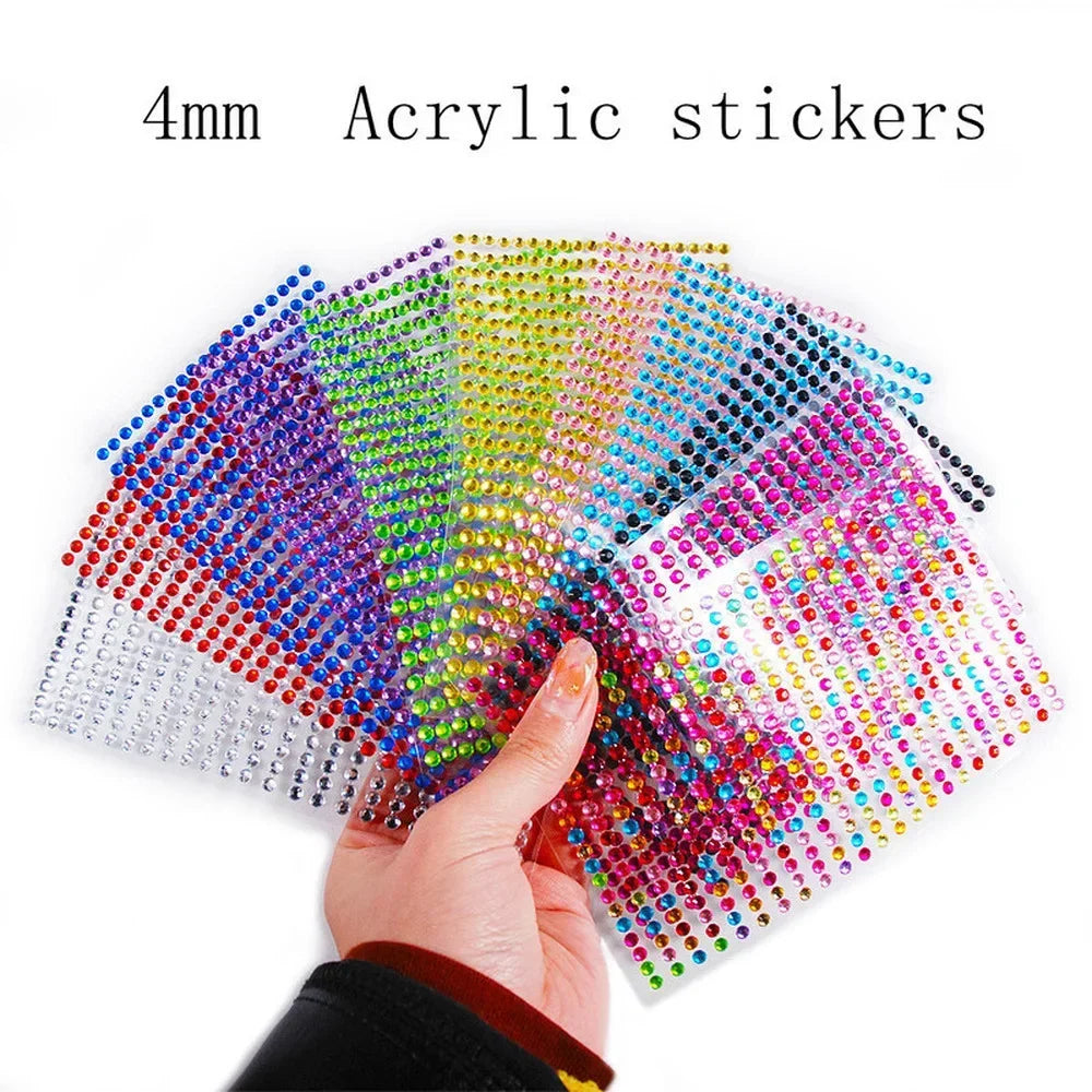 Face Decorations Rhinestone Stickers for Music Festival Halloween Party Mobile Crystal Sticker Women Girls DIY Diamond Stickers - Sun Studio