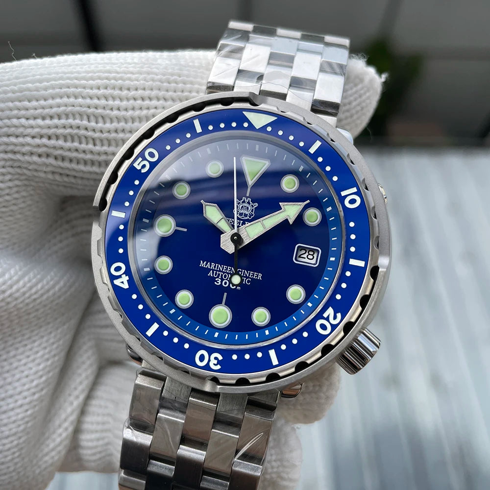 STEELDIVE SD1975 Luxury Automatic Watches Men Dive Watch 30Bar Waterproof Luminous Clock Sapphire Mirror Mechanical Wristwatch