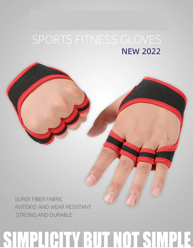 Gym Gloves for Men Women Fitness Weight Lifting Wristband Gloves Body Building Training Sports Exercise Cycling Glove Shockproof - Sun Studio