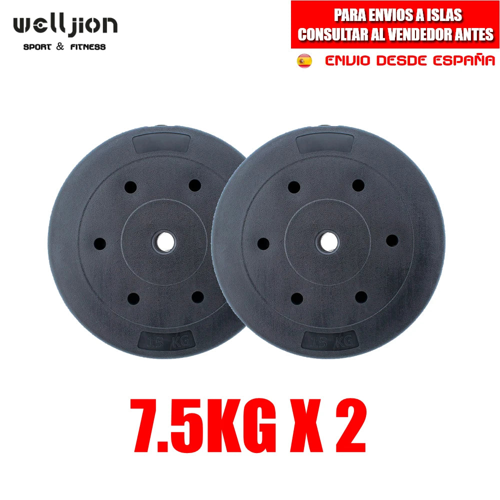 Weight Bars for Bodybuilding Training, 2.5-15 Kg, 1.8 M, 1.5 M, 1.2 m - Sun Studio