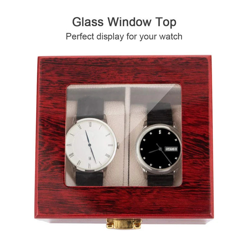 Luxury Wooden Watch Box 1/2/3/5/6/10/12 Grids Watch Organizers 6 Slots Wood Holder Boxes for Men Women  Watches Jewelry Display - Sun Studio
